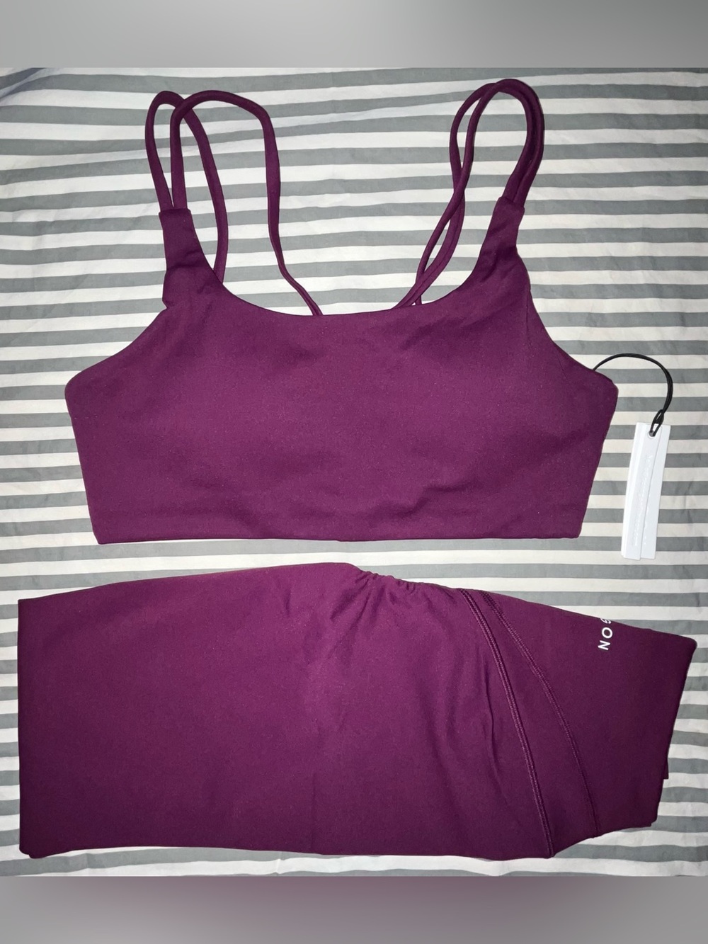 Paragon Icon RecStretch Sculptseam Plus Leg + Radiate Bra in Velvet Size M